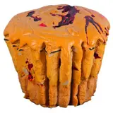 Hany Armanious, Muffin, expanding foam, pigment and paper, 2003