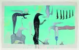 Limbo Bay by Bill Hammond, acrylic and watercolour on paper, offered Nov 2010