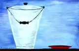 Dick Frizzell, Compost Bucket and Cat Plate