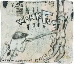 James Robinson, Freedom Dictates I Say, mixed media on canvas fragment