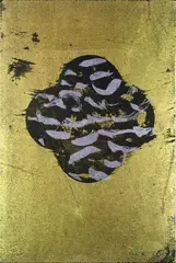 Darwin by Max Gimblett, screenprint with gold and silver foils, a/p (each unique), sold Sep 2010