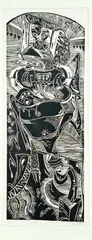 Sink by Philip Clairmont, linocut, 2/17, sold Sep 2010