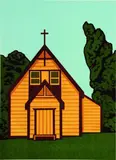 Robin White, Easter, Maketu, silkscreen print, 18/25
