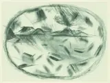 Colin McCahon, Puketutu Manukau, lithograph, edition of 100
