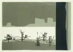 War Games by Ted Dutch, lithograph, 28/28, sold Sep 2010