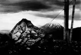 Wayne Barrar, Ngauruhoe and Rock, selenium-toned gelatin silver print, 5/10