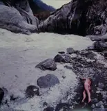 Victoria Ginn, Untitled - Nude in an Alpine Landscape, cibachrome photograph