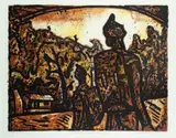 Nigel Brown, Open Air: Urewera Set No. 5, lithograph, AP IV