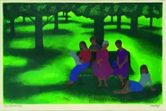 Eileen Mayo, Quiet Afternoon, silkscreen print, 23/25