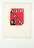 Trickle Down by Dick Frizzell, lithograph, 8/30, offered Sep 2010
