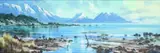 Aston Greathead, The Old Wharf, Kaikoura, oil on canvasboard