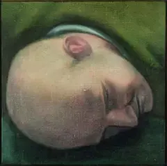 Prone Head by Richard McWhannell, oil on linen, sold Sep 2010