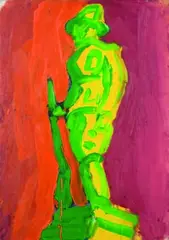 Gary Freemantle, Memorial, oil on canvas