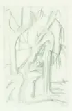 Anna Lois White, Figurative Study, pencil drawing
