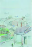 Anna Lois White, Cornwall, England, pastel and graphite on paper