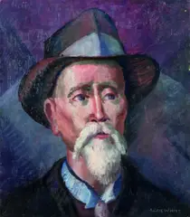 Old Man by Anna Lois White, oil on board, sold Sep 2010