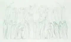 Study for the Annunciation by Anna Lois White, graphite on paper, circa 1952, sold Sep 2010