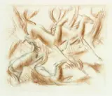Anna Lois White, Equine Study, pastel and pencil on paper