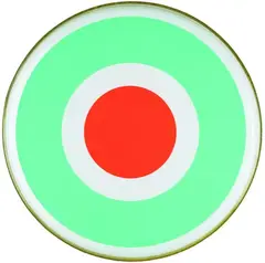 Untitled by Julian Dashper, vinyl on drum skin, 1996, sold Jul 2010