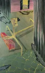Skin Deep by Bill Hammond, acrylic on canvas, sold Jul 2010