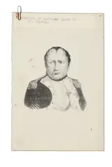 Denzil Ibbetson, Portrait of Napoleon in Uniform, lithograph