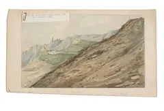 Denzil Ibbetson, Sir WM. Doveton's House, Sandy Bay St Helena. 1822, watercolour on card laid on paper