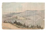 Denzil Ibbetson, St. Helena Landscape with Homestead - possibly Marshall Bertrand's House