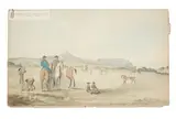 Denzil Ibbetson, The Racecourse on Dearwood (sic) Plains St. Helena*. 1821