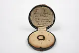 Napoleon Bonaparte, Lock of Napoleon's hair plaited in original case