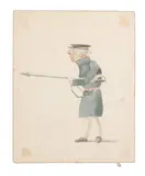 Denzil Ibbetson, Caricature of an Officer