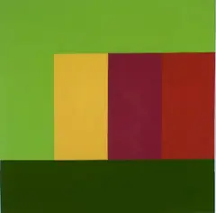 Colour Concepts Painting by Anne Reithmaier, acrylic and liquid glass on canvas, 2006, sold Jun 2010