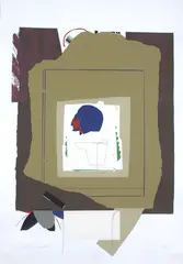 Egyptian Cigarettes by Gordon Crook, screenprint and collage, 6/10, offered Jun 2010