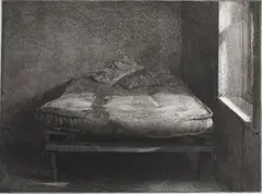 Joe 90's Bed by Grahame Sydney, etching, a/p, sold Jun 2010