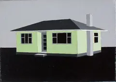 Whare III by Jon Tootill, acrylic on canvas, sold Jun 2010