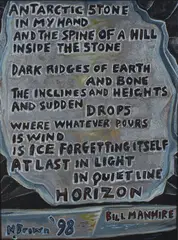 Antarctic Stone by Nigel Brown, acrylic on canvas, offered Jun 2010