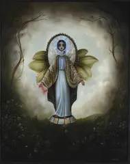 Sarah Dolby, Blua Mary, oil on linen