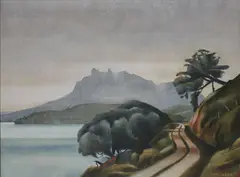 Untitled by Stanley Palmer, oil on canvas on board, sold Jun 2010