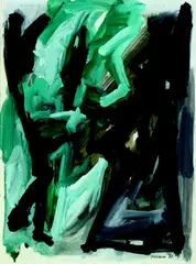 Gouache No. 11 by Milan Mrkusich, gouache on paper, offered Jun 2010