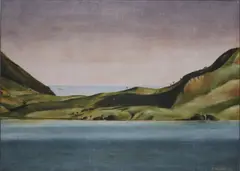 Untitled by Stanley Palmer, oil on canvas on board, offered Jun 2010