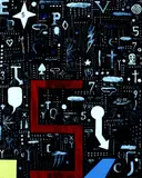 E. S. P by Tony de Lautour, acrylic on canvas, offered Jun 2010