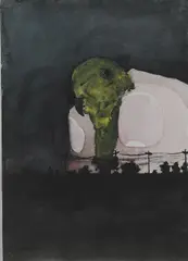 Patrick Hartigan, Captured Bird, watercolour