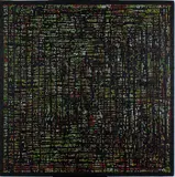 Peata Larkin, Untitled - Dark, acrylic on mesh on canvas