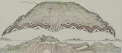 John Bevan Ford, Te Toro (The Connections), ink on paper