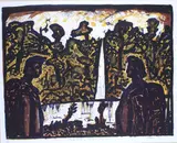 Nigel Brown, Pure Water: Urewera Set No. 3, lithograph, 12/20