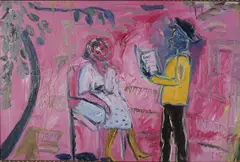 Untitled by Marie Strauss, oil on board, offered Jun 2010