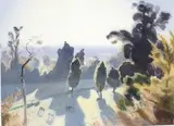 Austin Deans, Untitled - Landscape, watercolour
