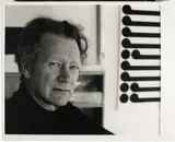 Marti Freidlander, Gordon Walters in his Christchurch Studio, vintage gelatin silver print, 1978