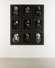 Fiona Pardington, The Quai Branly Suite of Nine Hei Tiki:, nine archival gelatin silver hand prints