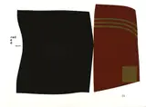 Ralph Hotere, Red Square No. 21, screenprint with applied acrylic and letraset on paper