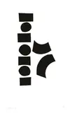 Ralph Hotere, Untitled - Geometric Shape Study, screenprint, 2/10